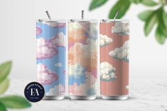 Pastel Cloud Pattern | Dreamy Sky Digital Paper Product Image 2