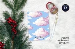 Pastel Cloud Pattern | Dreamy Sky Digital Paper Product Image 4