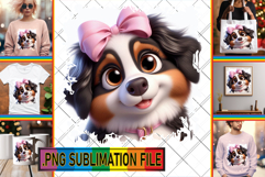 Sweet TSHIRT Gift Ideas PNG, 3D Dog Product Image 1