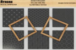Frames Laser Set, Patterned Frame Round Square Frame Shiplap Product Image 7
