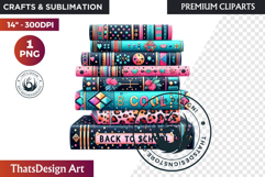 Girly Back to School teacher classroom suply PNG Clipart Product Image 1