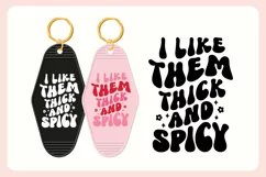 Spicy Book Lover Motel Keychain SVG - Thick and Spicy Product Image 3