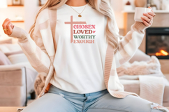 Christian Quote SVG - Faith Saying | Chosen Loved Product Image 4