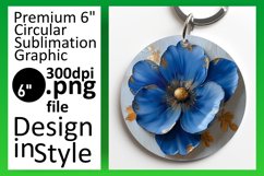 Springtime Whimsy: 3D Floral Round Designs Art PNG Product Image 1