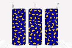 Royal Leopard Print 20oz Skinny Tumbler Sublimation Product Image 1