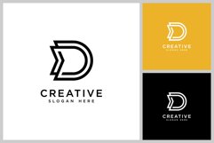 letter d logo vector design Product Image 1