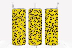 Summer Gold Leopard Print 20oz Skinny Tumbler Sublimation Product Image 1