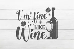 I'm fine like Wine SVG, Wine Svg, Wine Sayings Svg, Wine Product Image 2