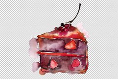 Dessert Love story Watercolor png Product Image 7