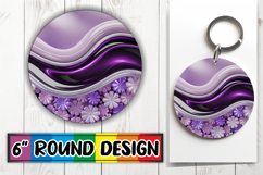 Bright Ornaments Round Sublimation, Pattern Product Image 1
