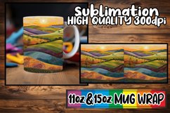 Vibrant Nature Scenes Tumbler Wrap Sublimation 20oz Product Image 1