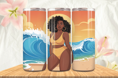 Black Girl Magic Black Woman Positive mind 20oz Tumbler wrap Product Image 1