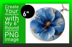 Floral Radiance: Sublimation Round Designs PNG Product Image 1