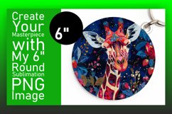 Spring Giraffe Round Design Crafting Product Image 1