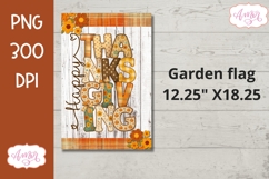 Happy Thanksgiving garden flag sublimation, fall design png Product Image 2