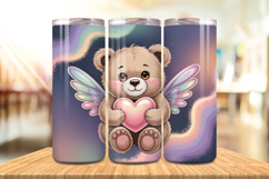 Valentine’s Day Teddy Bear Love Tumbler Wrap PNG Big Bundle Product Image 5