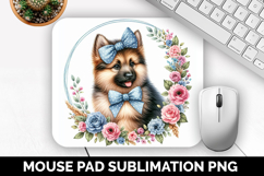 Dog Mouse Pad, Cute Animal Mouse Pad PNG, Animal Lover Gift Product Image 1