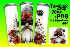 Lively Watercolor Gnome 20oz Tumbler Designs Product Image 1