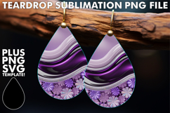 ENCHANTED Teardrop Earrings PNG, Pattern Product Image 1