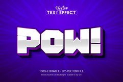 Pow text effect, editable retro and comic text style Product Image 1
