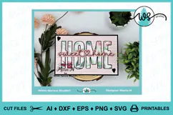 Home Sweet Home SVG PNG Clipart, Farmhouse Decor Home File Product Image 10