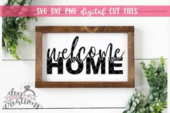 Welcome Home - SVG DXF PNG Cut files & Clipart Product Image 2