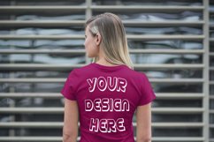 Female Back View T shirt Mock ups - 22 Product Image 23