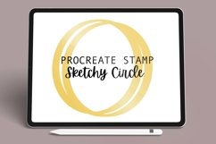 Circle Scribble Stamp - Procreate Brush Product Image 1