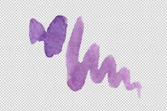 Orange-red Fuchsia watercolor png Product Image 13