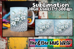Enchanted days 11oz 15oz sublimation wrap, Leopard Prints Product Image 1