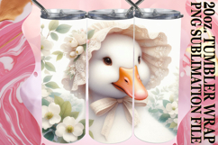 Blissful Moments 20oz tumbler wrap, Goose Product Image 1