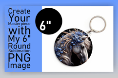 Sophisticated Round Design for Sublimation , Horse Product Image 1