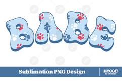 American Babe 4th of July USA Cat Dog Paw DTF Sublimation Product Image 1