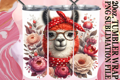 Sublimation Delight 20oz tumbler wrap, Cute Animals Product Image 1