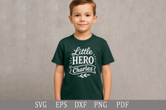 Little Hero Charles - SVG Personalized Name Design for Gifts Product Image 2