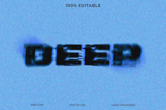 Deep Glitch Text Effect - Abstract &amp; Cyberpunk Style Product Image 1