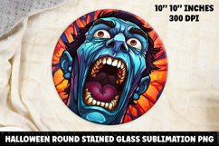 Halloween Stained Glass Sublimation PNG | Skull | Ghost Product Image 1