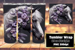FLAWLESS 20oz Tumbler Graphic , Horse Product Image 1