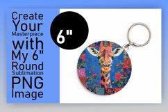 Cute Spring Giraffe Round Design Patterns Product Image 1