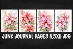 4 Christmas Digital Papers I Christmas Junk Journal Pages Product Image 1