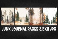 4 Christmas Digital Papers I Christmas Junk Journal Pages Product Image 2