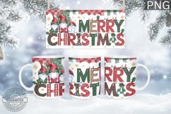 Merry Christmas Mug Wrap - Christmas Mug Sublimation Product Image 1