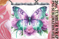Joyful Spirits 20oz tumbler wrap, Butterfly Product Image 1