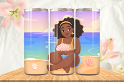 Black Girl Magic Black Woman Positive mind 20oz Tumbler wrap Product Image 1