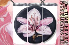 Springtime Denim Floral Tumbler Wrap 20oz Product Image 1