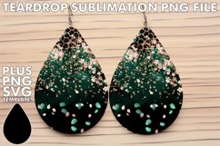 Glitter Leopard Elegance: Sublimation Earrings Product Image 1
