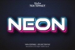 Neon text effect, editable neon light text style Product Image 1