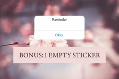 12 Instagram Story Stickers, iPhone Reminder PNG Sticker Product Image 2