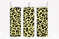 Buttercup Leopard Pattern 20oz Skinny Tumbler Sublimation Product Image 1