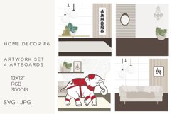 feng shui home boho style apartment, room home decor svg set Product Image 1